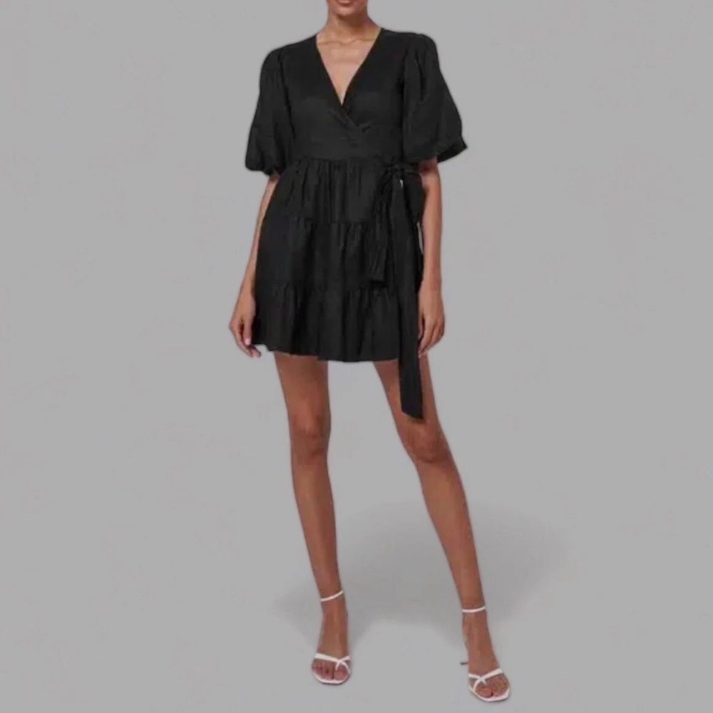 Faithfull the Brand Rooney linen wrap dress